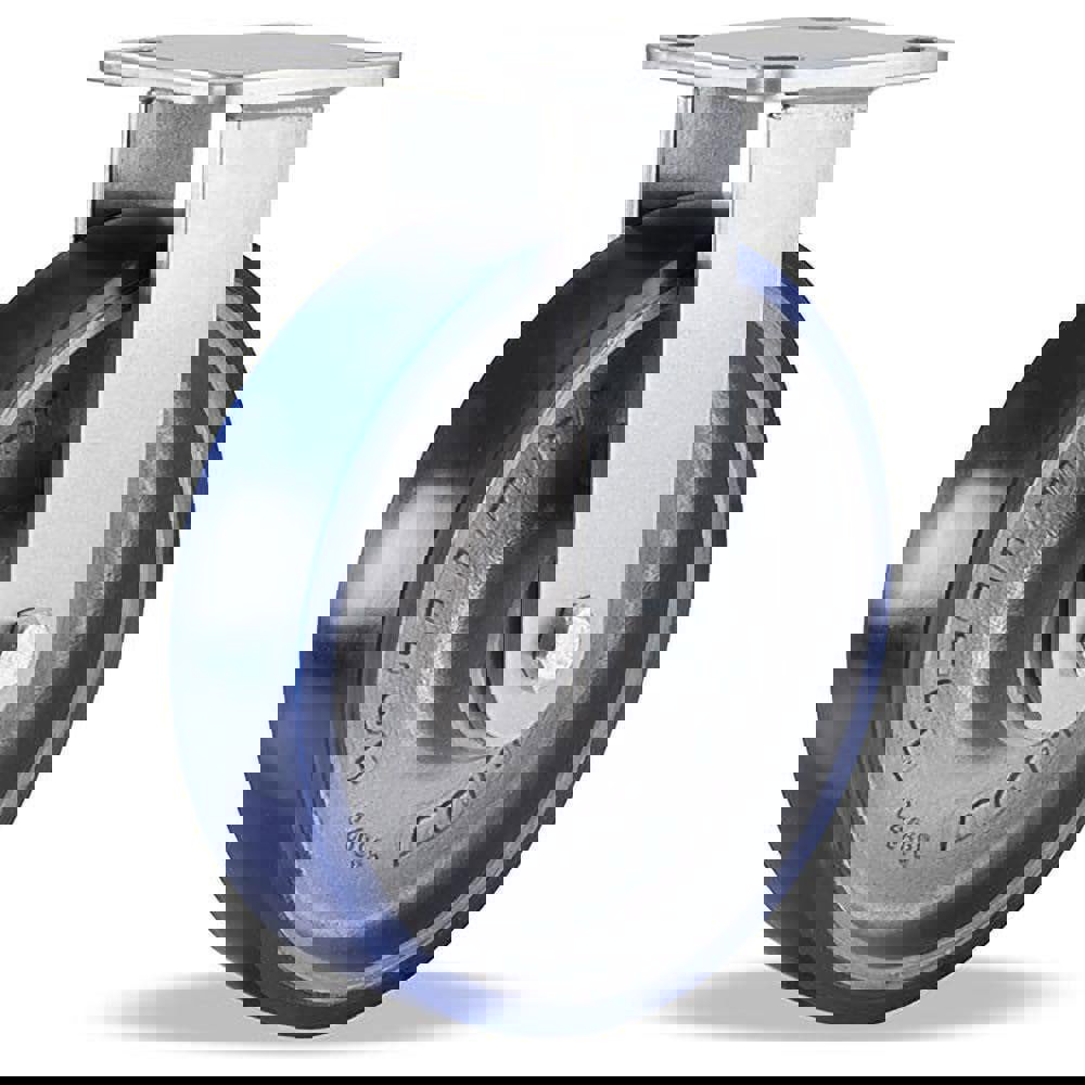 Rigid Top Plate Caster: Polyurethane, 8